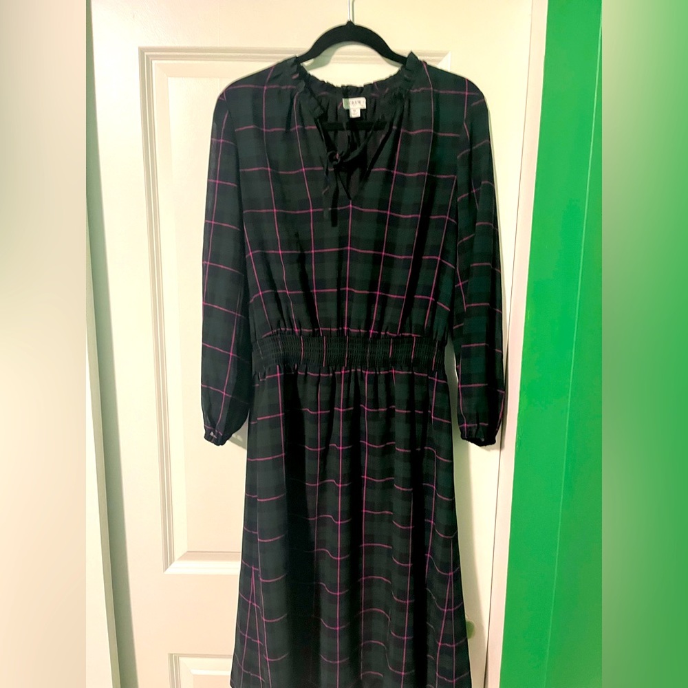 J Crew plaid dress